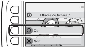 NIKON S33 - Lorsque le message de confirmation s'affiche, appuyez sur la commande polyvalente 3 (o oui) - 1