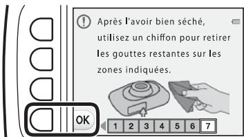 NIKON S33 - Confirmez le message relatif à l'étanchéité et appuyez sur - 3