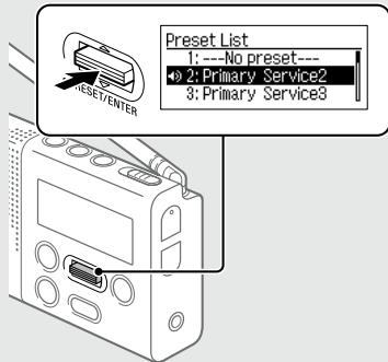 SONY XDR-P1DBP - Écoute des stations de la liste de préréglage - 4