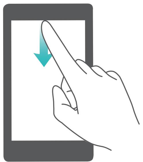 HONOR Smartphone8A2020 - Ouvrir le panneau de notifications pour obtenir des informations importantes - 1