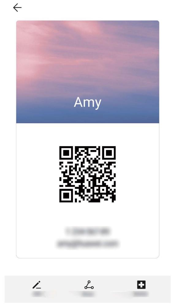 HONOR Smartphone8A2020 - Partage de contacts grâce aux cartes de visite électroniques - 1