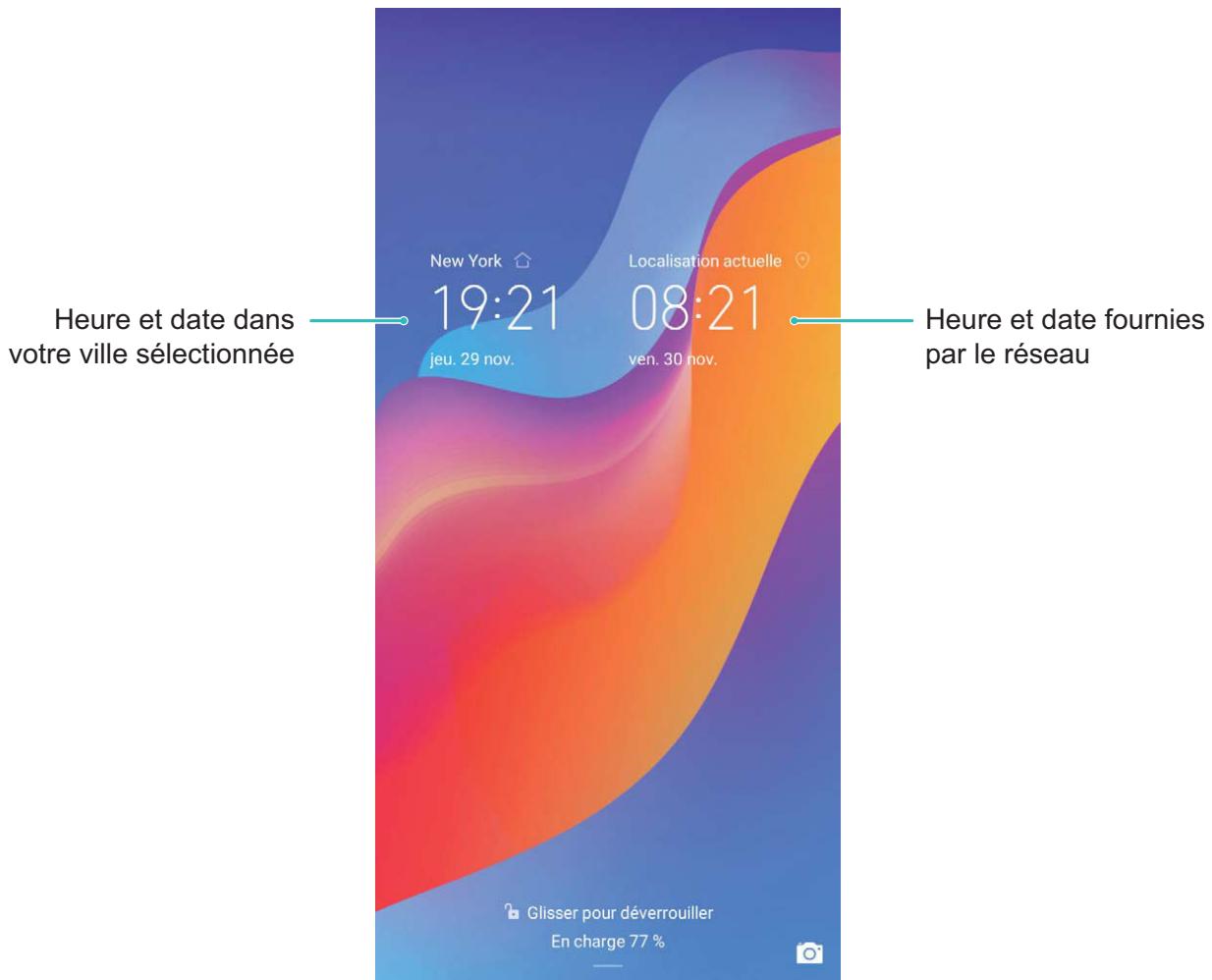 HONOR Smartphone8A2020 - Utiliser l'application horloge - 3