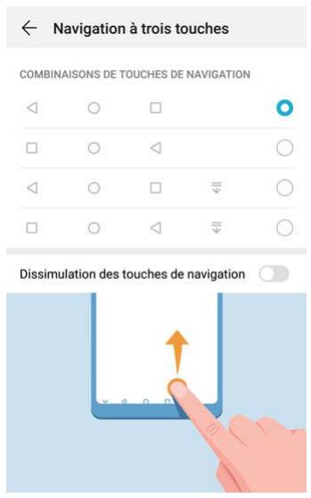 HONOR Smartphone8A2020 - Configurer la disposition de la barre de navigation - 1