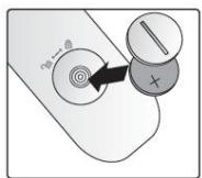 VIVITER O3PLUS NOIR - Changer la pile de la télécommande - 2