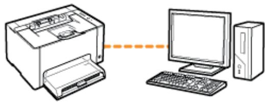 CANON LBP7018C - L'imprimante est-elle correctement connectée au serveur d'impression ? - 1