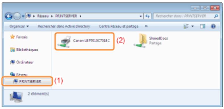 CANON LBP7018C - Cliquez sur [terminer]. - 2