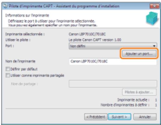 CANON LBP7018C - Sélectionnez la méthode d'installation. - 2