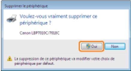 CANON LBP7018C - Si l'icone de cette imprimante est affichée - 1