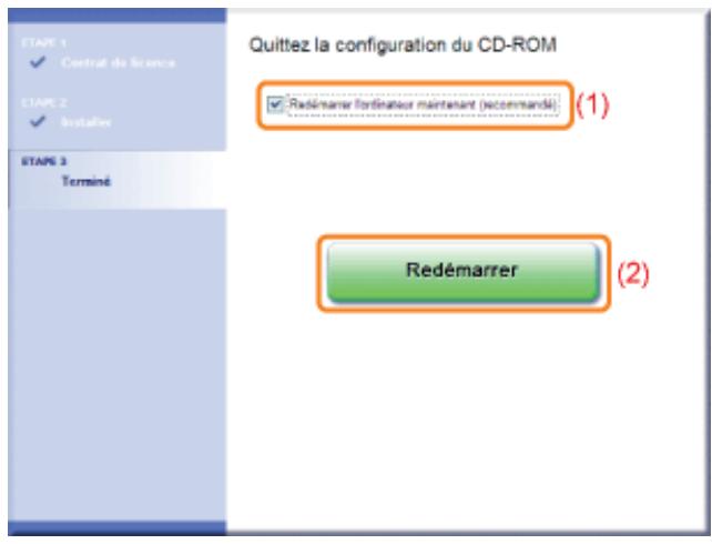 CANON LBP7018C - Redémarrez votre ordinateur. - 1