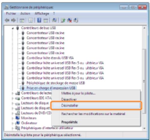 CANON LBP7018C - Double-cliquez sur [contrôleurs de bus USB] - 2