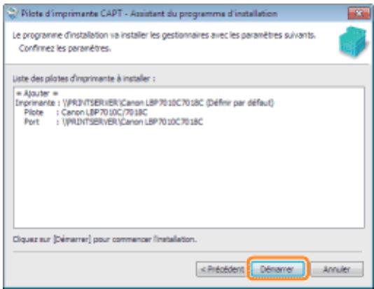 CANON LBP7018C - Spécifiez si cette imprimante doit être utilisée comme imprimante par défaut. - 2