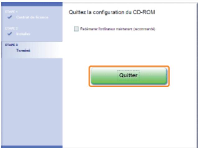 CANON LBP7018C - Cliquez sur [quitter]. - 1