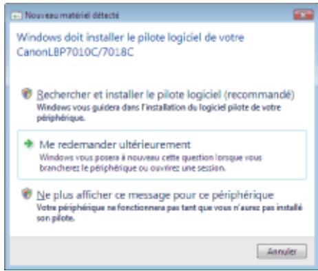 CANON LBP7018C - Si les icônes et dossiers ne s'affichent pas - 1