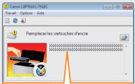 CANON LBP7018C - Remplacement de la cartouche d'encre - 2