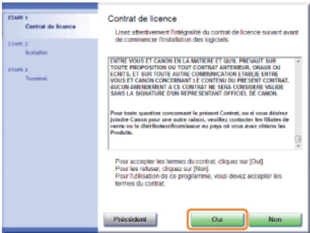 CANON LBP7018C - Cliquez sur [installer]. - 2