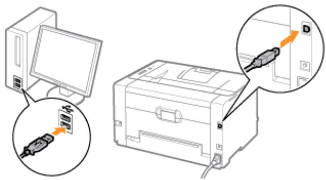 CANON LBP7018C - Le câble USB est-il correctement branché ? - 1