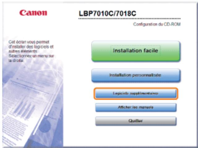CANON LBP7018C - Déinstallation du manuel électronique - 2