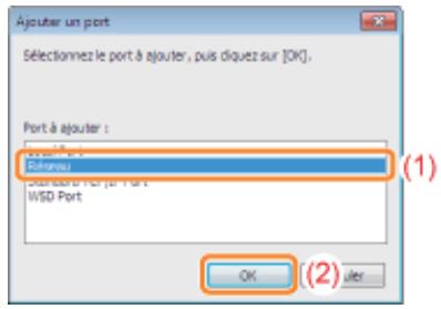 CANON LBP7018C - Sélectionnez le port à ajouter. - 1