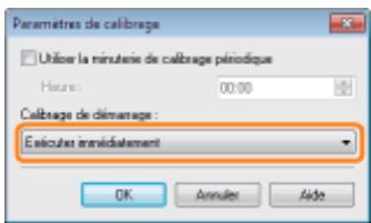 CANON LBP7018C - Lorsque vous effectuez le calibrage immédiatement après le démarrage de l'imprimante - 1