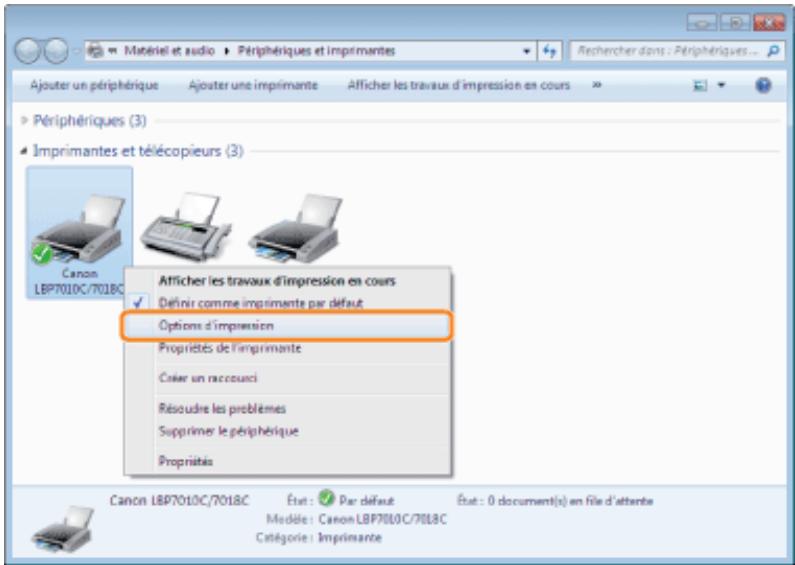 CANON LBP7018C - - Enregistrement des options d'impression fréquemment utilisées (ajout/modification/suppression de profils) - 4