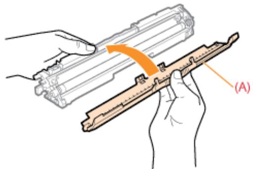 CANON LBP7018C - Lorsque vous retirez les cartouches d'encre usagées de l'imprimante - 1