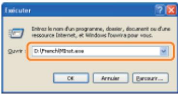 CANON LBP7018C - Affichage de la page d'accueil du cd-rom - 1