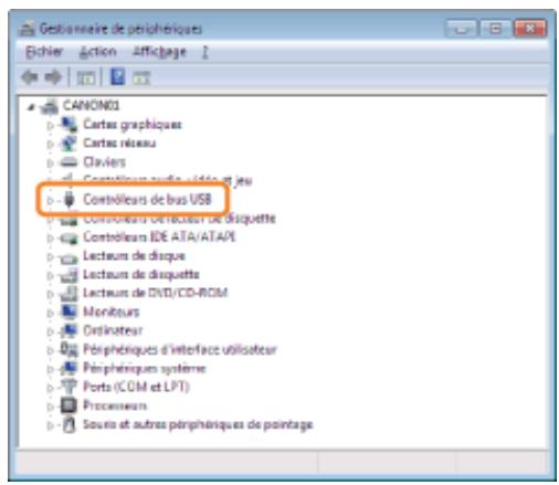 CANON LBP7018C - Double-cliquez sur [contrôleurs de bus USB] - 1