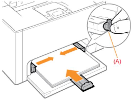 CANON LBP7018C - Alignez les guides papier sur le papier chargé. - 1