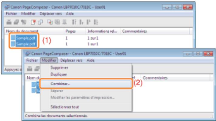 CANON LBP7018C - Combinez les données d'impression. - 1