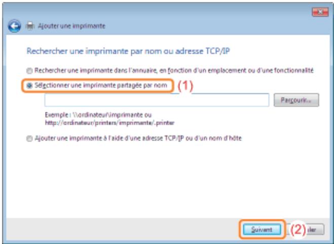 CANON LBP7018C - Installation à partir du dossier des imprimantes - 6