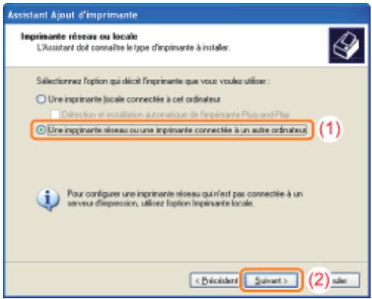 CANON LBP7018C - Sélectionnez un type d'imprimante. - 1