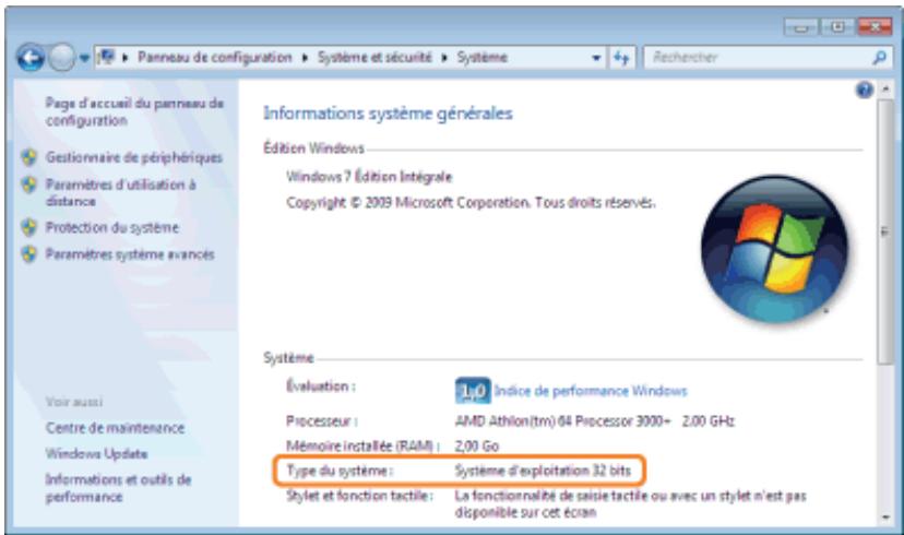 CANON LBP7018C - Pour un système d'exploitation 64 bits - 1