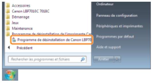 CANON LBP7018C - Si l'écran de choix du pilote d'imprimante s'affiche - 2