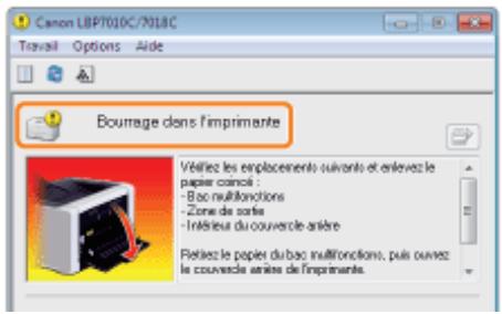 CANON LBP7018C - Si vous ne pouvez pas modifier le paramètre - 2