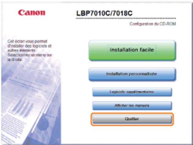 CANON LBP7018C - Cliquez sur [quitter]. - 1