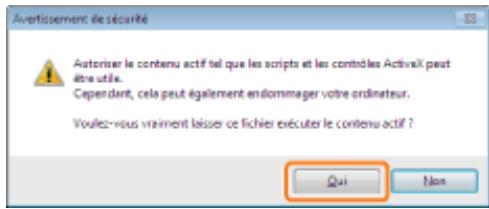 CANON LBP7018C - Si un message de protection de sécurité s'affiche - 2