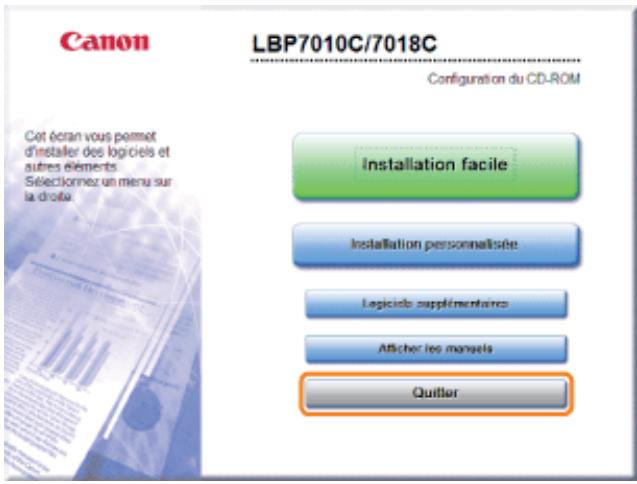 CANON LBP7018C - Cliquez sur [quitter]. - 1