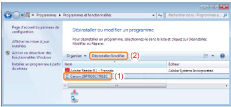 CANON LBP7018C - Procedez comme indiqué ci-après. - 2