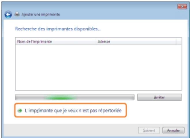 CANON LBP7018C - Installation à partir du dossier des imprimantes - 4