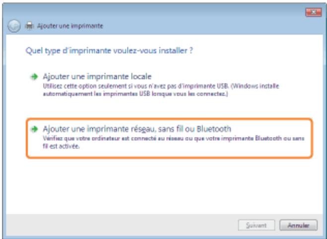CANON LBP7018C - Installation à partir du dossier des imprimantes - 2