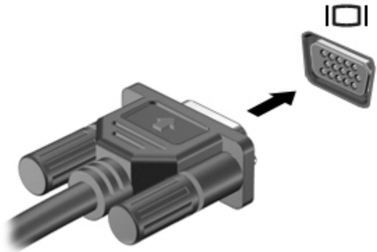 HP NC - Connexion de périphériques vidéo à l'aide d'un câble VGA (certains produits uniquement) - 2