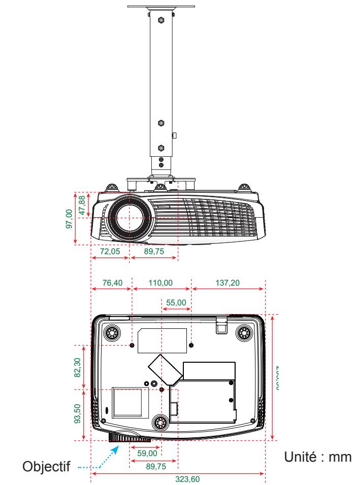 OPTOMA HD131XE - Installation au plafond - 3