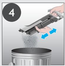 HOOVER HF201H - SVUOTAMENTO DEL CONTENITORE RACCOGLIPOLVERE - 5