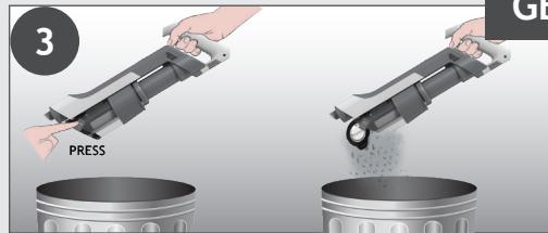 HOOVER HF201H - EMPTYING THE DUST BIN - 4