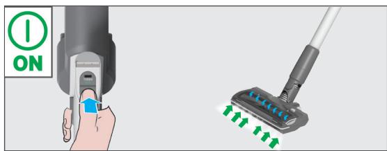 HOOVER HF201H - Za uporabo izdelka v standardnem načinu: - 1