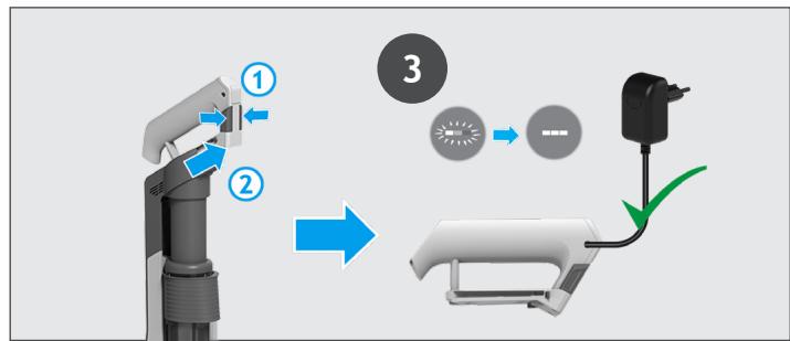 HOOVER HF201H - CHARGING THE BATTERY - 2