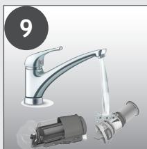 HOOVER HF201H - Bemærk: Fjern eventuelt overskydende snavs fra filteret. - 9