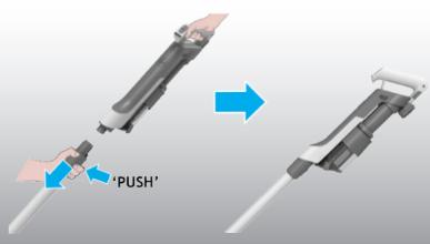 HOOVER HF201H - For a brute produit i handholdt modus: - 43
