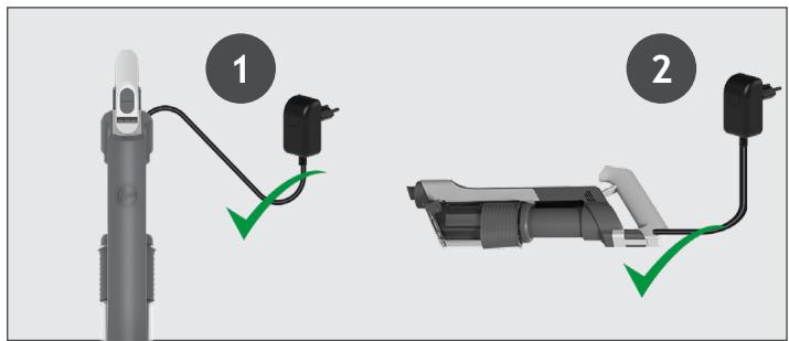 HOOVER HF201H - OPLADNING AF BATTERIET - 1