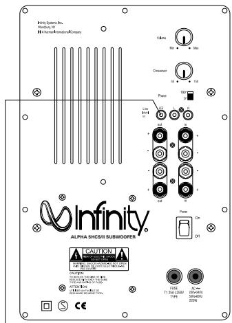 INFINITY ALPHA SUB JUNIOR - Connexions par entrée ligne - 1